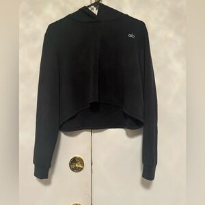 (SOLD)Alo - hoodie -long  sleeve waist length -New